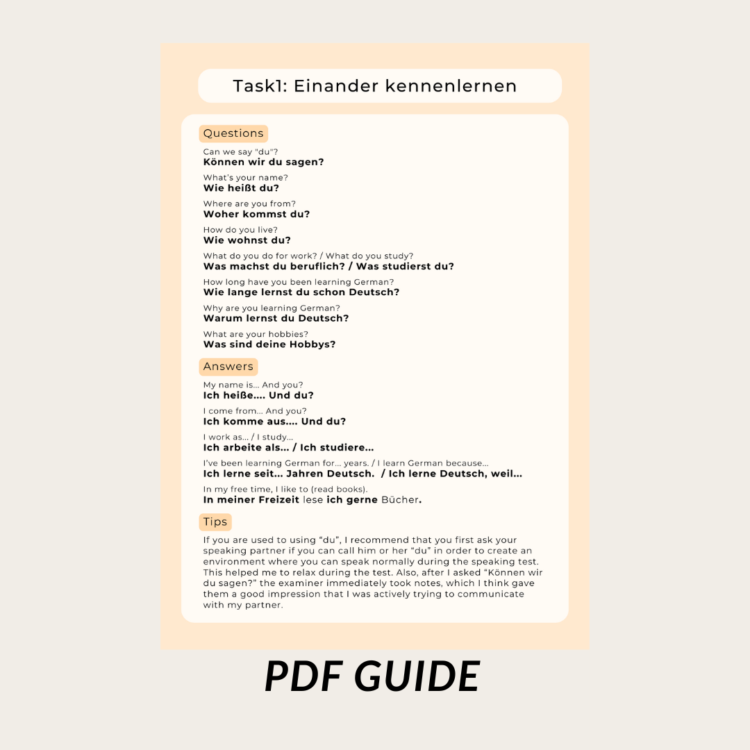 Telc B1 speaking phrases