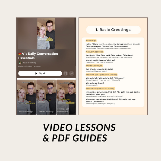 🇩🇪 A1: Daily Conversation Essentials — Visual Pack